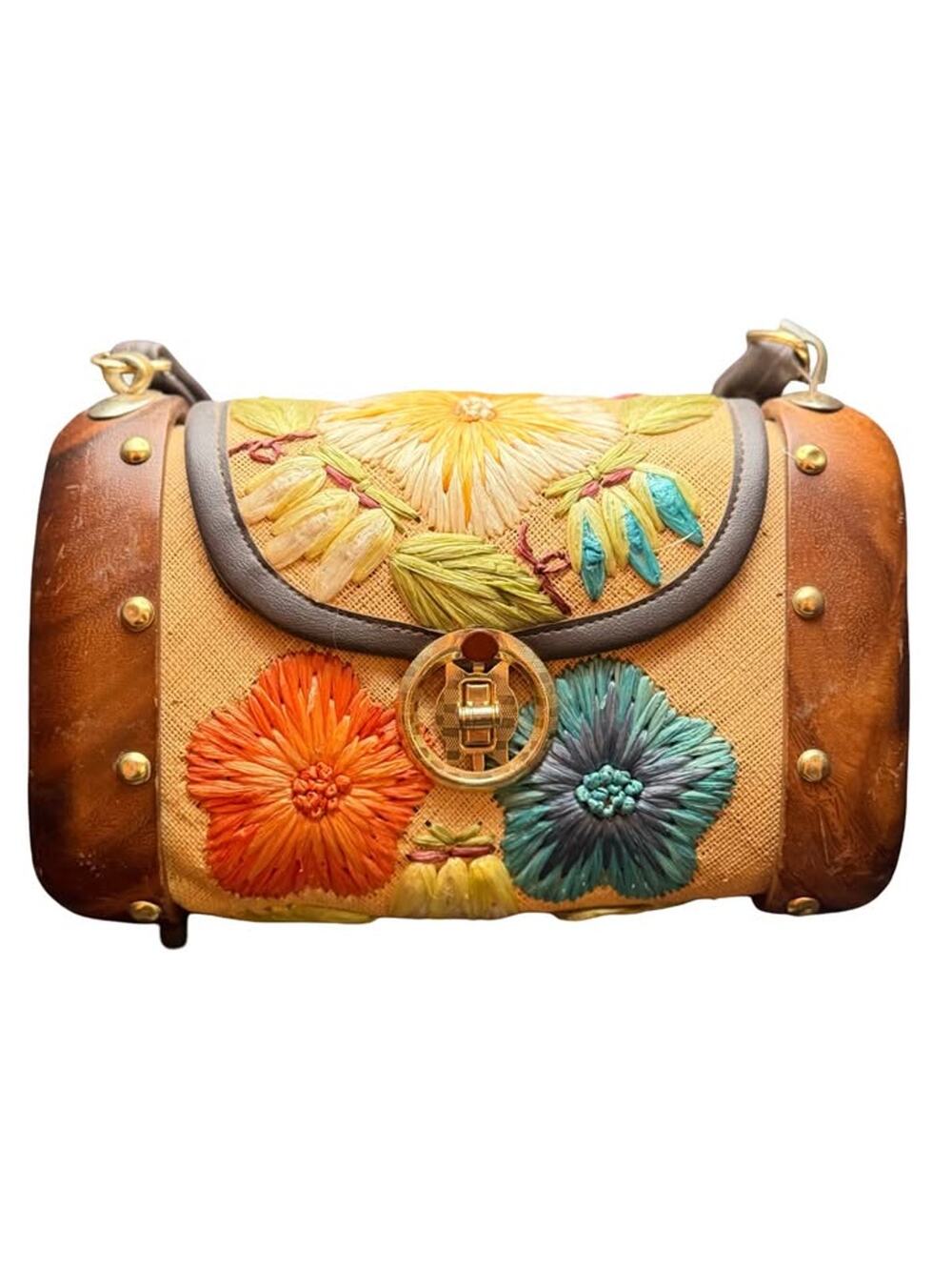 RARE 1960’s VINTAGE CABANA Wooden Barrel Purse